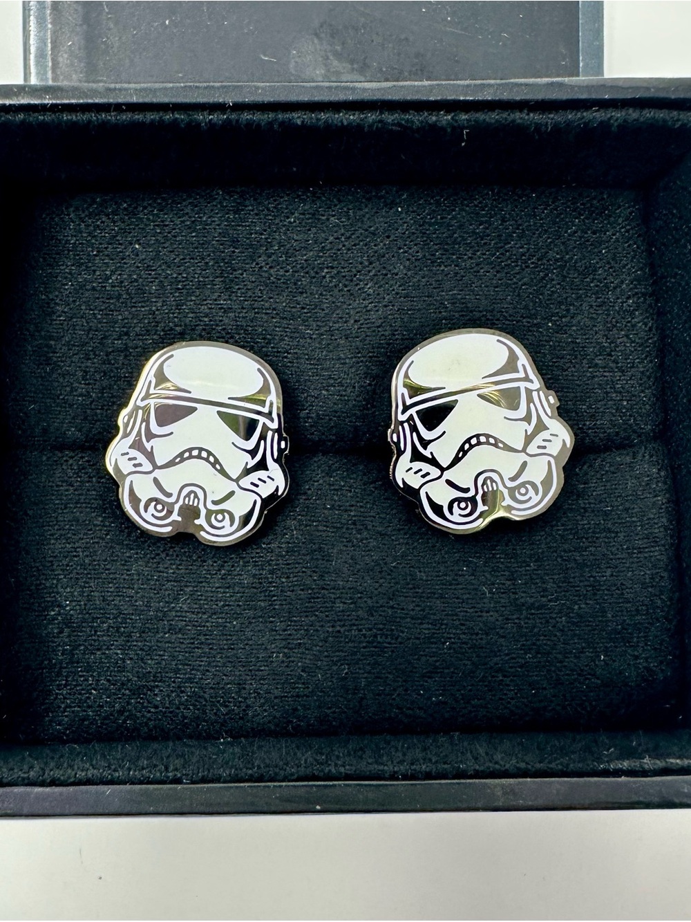 Stormtrooper Helmet Cufflinks Silver Disney Star Wars